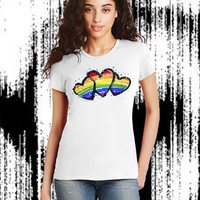 3 Grunge Rainbow Hearts - Thumbnail 1