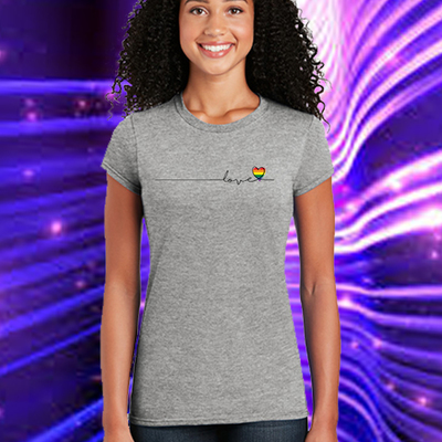 Bar love, athletic women's cut t-shirt - Thumbnail 2