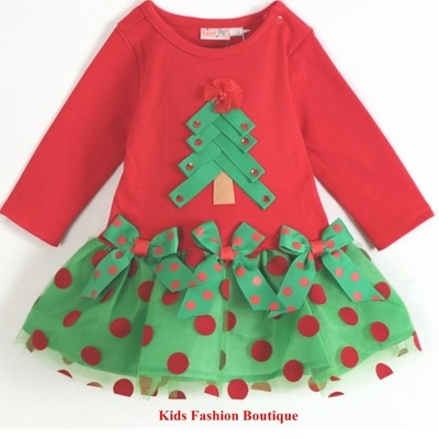 Girls adorable red holiday dress.