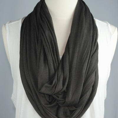 Chocolate infinity scarf - Thumbnail 4