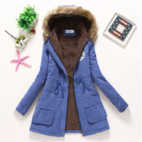 Cute Faux Fur Padded Winter Coats - Thumbnail 3