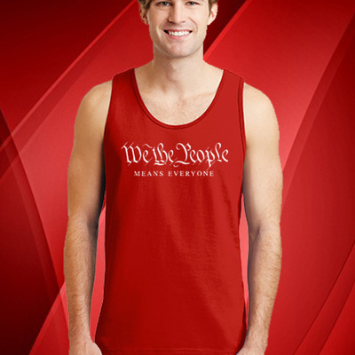 We the people red tank top