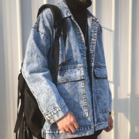 Free Shipping-90s MID WASH DENIM JACKET - Thumbnail 2