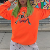 THE POWERPUFF GIRLS HOODIE IN ORANGE - Thumbnail 2