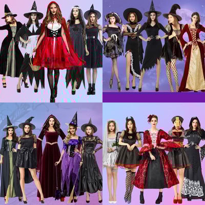 Halloween costume female adult cos clothing bride princess vampire witch adult small red hood clothes cloak