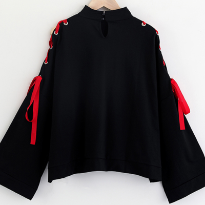 New cartoon anime dark tie sweater / skirt