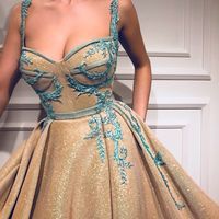 Spaghetti Straps Prom Dress,A-Line Sweetheart Quinceanera Dresses,234 - Thumbnail 1