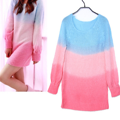 Color layer warm sweater