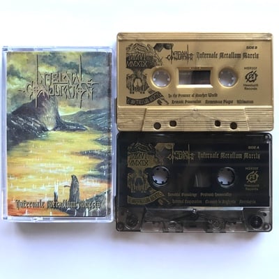 Infernal conjuration - "infernale metallum mortis"