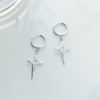 Free Shipping-CYBER PUNK STAR EARRINGS  - Thumbnail 2