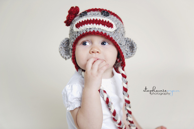 Toddler Sock Monkey Hat