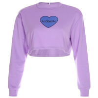 Rock More Heart Pastel Purple Top - Thumbnail 3
