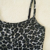 (New with tags) Cheetah Print Spaghetti Strap Top - Thumbnail 1