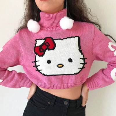 Hello kitty turtle neck top
