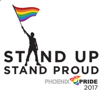 2017 Phoenix Pride Official V Neck T-shirt - Thumbnail 1