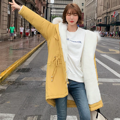 Warm and cozy faux fur parka winter coats