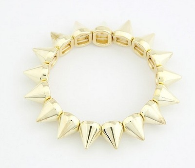 Spike Stretch Bracelet - Gold