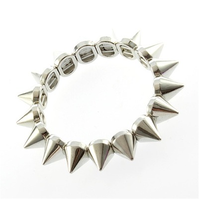 Spike Stretch Bracelet - Silver