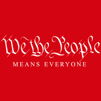We the People  Means Everyone, Youth Red T-shirt - Thumbnail 1