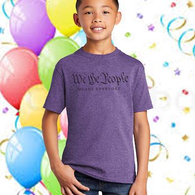 We the people  means everyone, youth red t-shirt