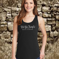 We the People, Means Everyone, Women's Navy Tank Top - Thumbnail 3