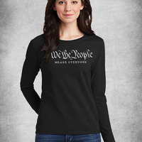 We the People Dark Heather Grey  Long Sleeve T-shirt - Thumbnail 4