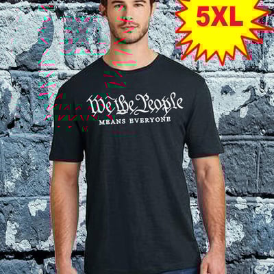 We the people t-shirt black