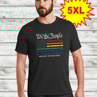 We the People Rainbow Flag, Dark Heather Grey T-shirt - Thumbnail 2