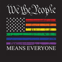 We the People Rainbow Flag, Dark Heather Grey Tank Top - Thumbnail 1