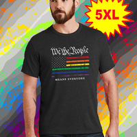 We the People Rainbow Flag, Dark Heather Grey Tank Top - Thumbnail 2