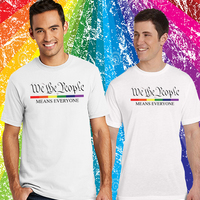 WTP Means Everyone Rainbow Bar White Tank Top - Thumbnail 2