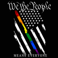 WTP Means Everyone B&W Flag Black Unisex Tank Top - Thumbnail 1