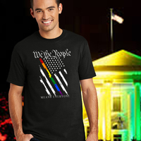WTP Means Everyone B&W Flag Black Unisex Tank Top - Thumbnail 2