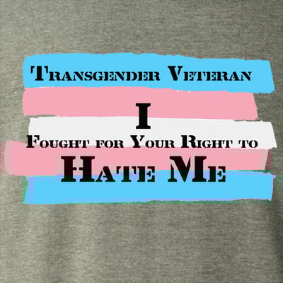Transgender veteran t-shirt