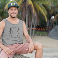 Straight but I got your Back. Red Tank Top - Thumbnail 4