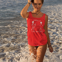 Straight but I got your Back Black Tank Top - Thumbnail 3