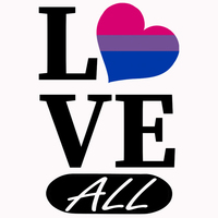 BI Love ALL White Womens T-shirt - Thumbnail 2