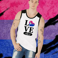 BI Love ALL White Womens T-shirt - Thumbnail 3