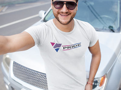 BI Triangle Unisex white T-shirt