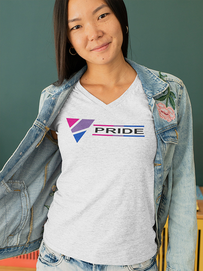 BI Triangle Unisex V-neck T-shirt