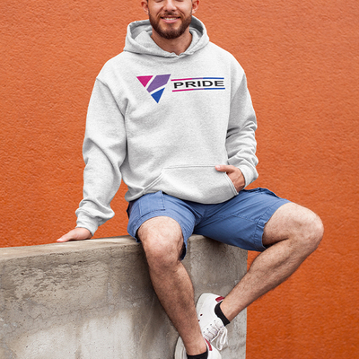 Bi triangle unisex hoodie - Thumbnail 5