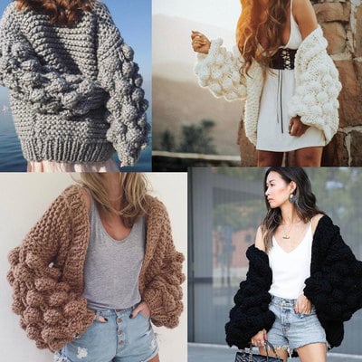 Handmade women's sweater cardigans 