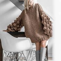 Handmade Loose Lazy Style Sweater for Women - Thumbnail 2