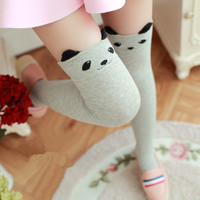 Harajuku cute cat stockings tights wind over knee socks - Thumbnail 1