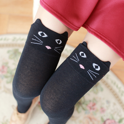 Harajuku cute cat stockings tights wind over knee socks