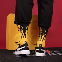 Free Shipping-YELLOW FLAME SOCKS - Thumbnail 2