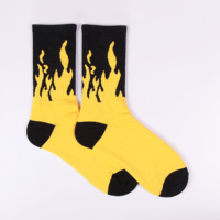 Free Shipping-YELLOW FLAME SOCKS - Thumbnail 4
