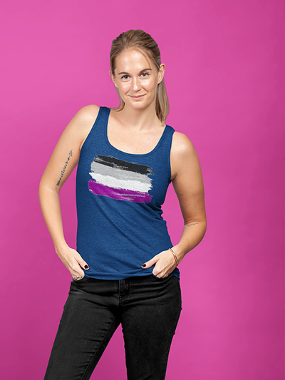 Asexual Flag Unisex Tank Top