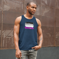 Asexual Flag Unisex Tank Top - Thumbnail 1
