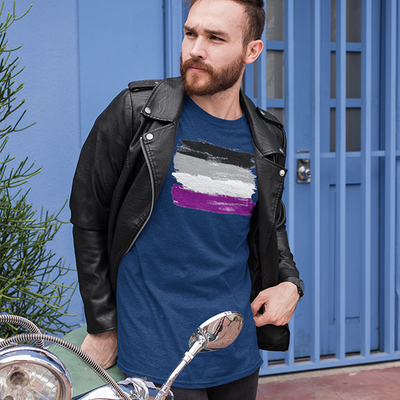 Asexual flag unisex tank top